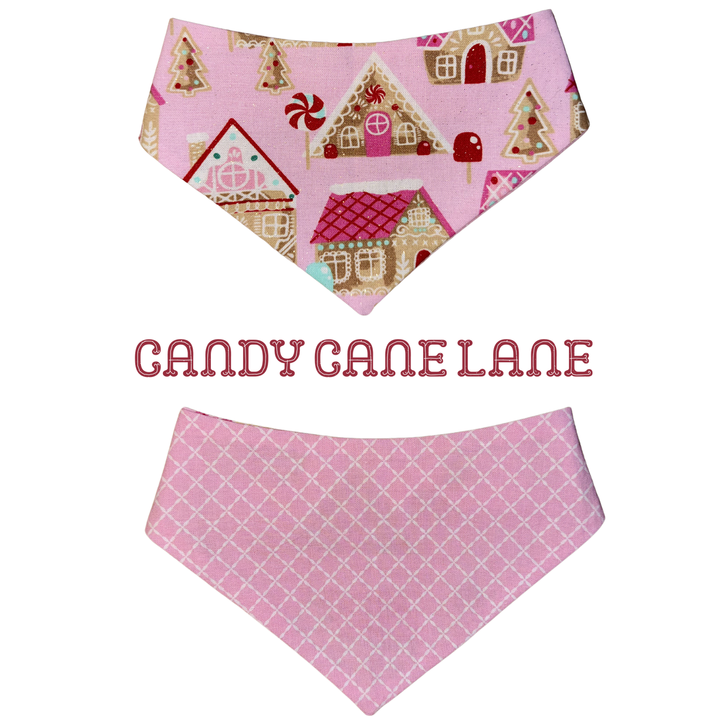 Candy Cane Lane- Barkin' Bandanas