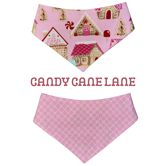 Candy Cane Lane- Barkin' Bandanas