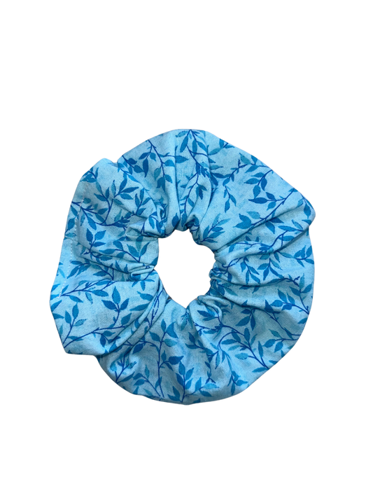 Blue Vine Scrunchie