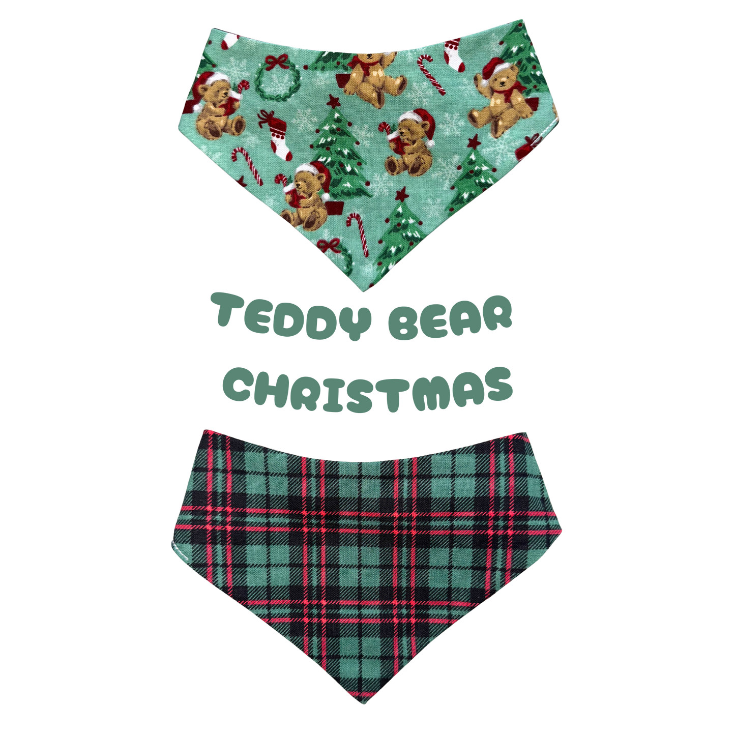 Teddy Bear Christmas- Barkin Bandana