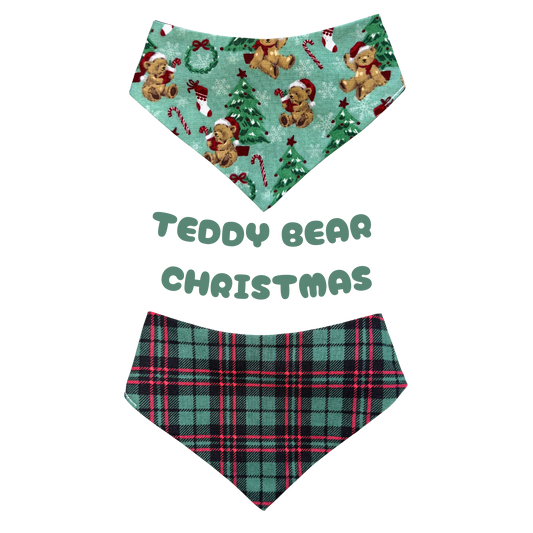 Teddy Bear Christmas- Barkin Bandana