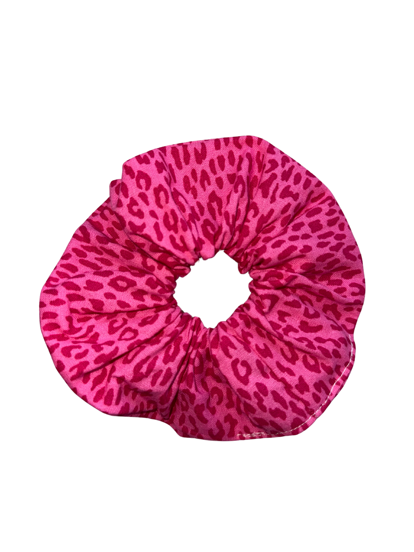 Pink Cheetah Scrunchie